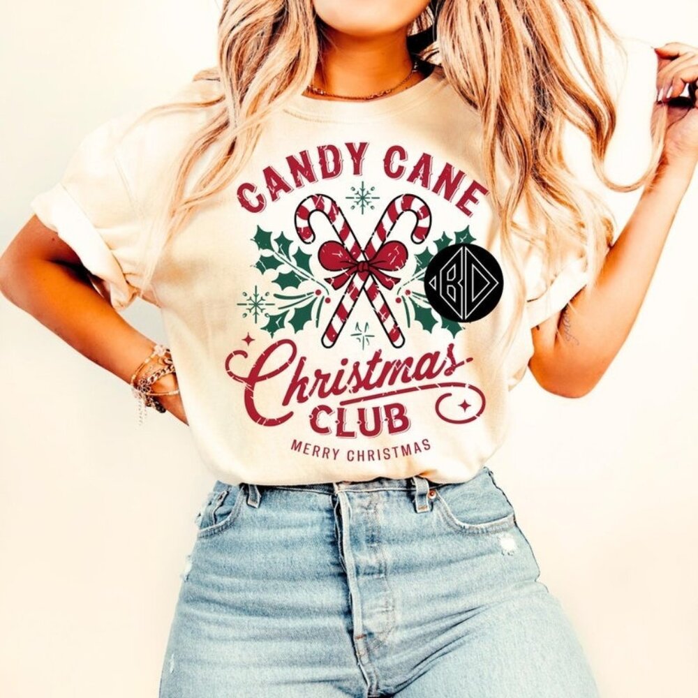 Candy Cane Christmas Club Shirt